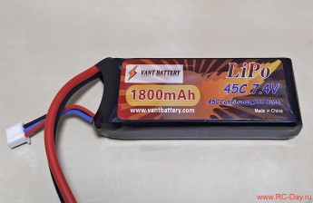 Аккумулятор VANT Battery Li-Po 7.4V 1800мАч 45C