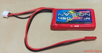 Аккумулятор ​nVision Li-Po 7.4V 450мАч 30С
