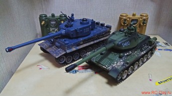 Танковое сражение на радиоуправлении Т-34 и Тигр