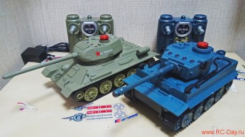 Танковое сражение с системой инфракрасного боя Т-34 и Тигр