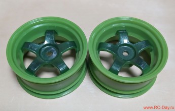 Колесные диски HPI Green 5 спиц 26мм (2шт.)