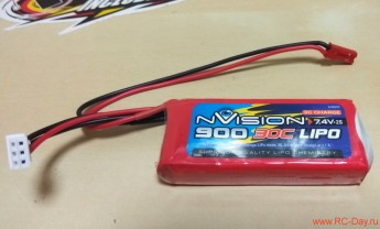 Аккумулятор nVision Li-Po 7.4V 900мАч 30С